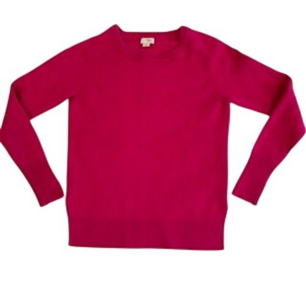 Halogen Cashmere Sweater Womens Small Magenta Pink Crew Neck Long Sleeve Knit - Picture 13 of 14